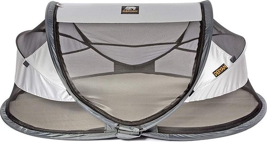 Deryan Baby Luxe Campingbedje – Inclusief zelfopblaasbare matras - Silver -  2021