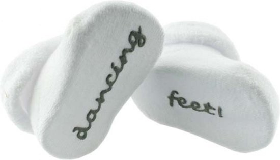 BamBam Baby Sokjes – Baby Slofjes – 0-3 Maanden - 100% Katoen – Wit