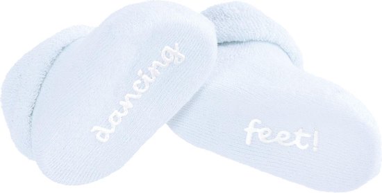 BamBam Baby Sokjes – Baby Slofjes – 0-3 Maanden - 100% Katoen – Blauw