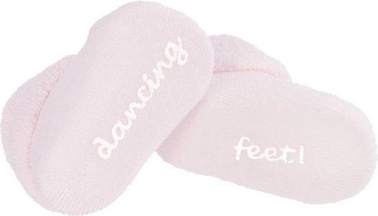 BamBam Baby Sokjes – Baby Slofjes – 0-3 Maanden - 100% Katoen – Roze