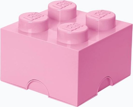 LEGO Storage Brick Opbergbox - 6L - Kunststof - Licht Roze