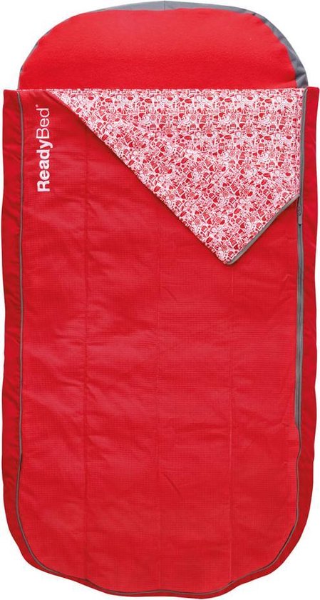 Worlds apart Junior Deluxe Ready Luchtbed met slaapzak - Rood