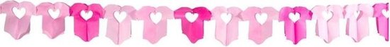 Roze baby slinger met rompertjes
