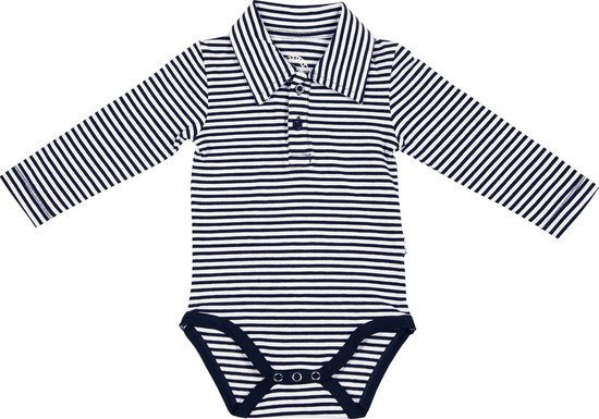 Claesen's Jongens Rompertje - Navy/Wit - Maat 12-18 mnd
