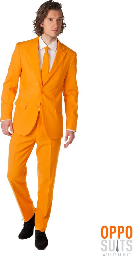 OppoSuits The Orange - Mannen Kostuum - Oranje - Koningsdag Nederlands Elftal - Maat 50