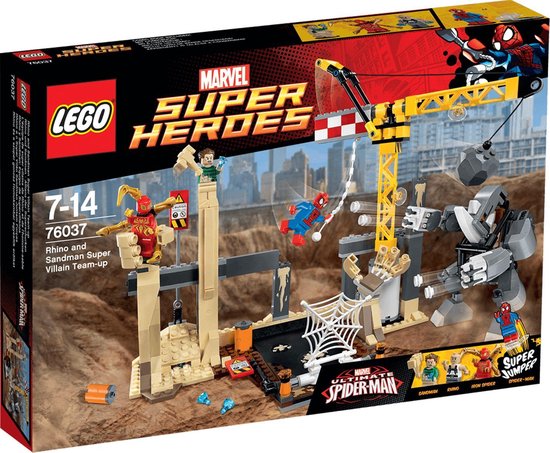 LEGO Super Heroes Rhino en Sandman Superschurk-samenwerking - 76037