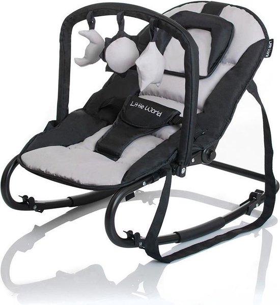 Wipstoel Little World Stardust Black 'n Gray (incl. speelboog)