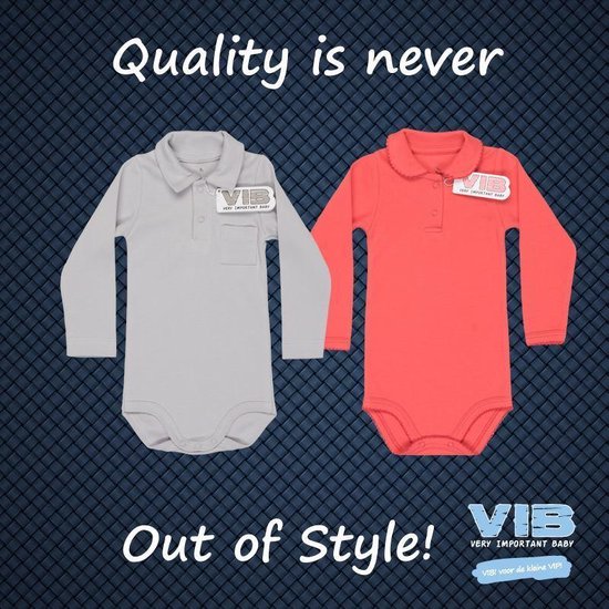 polo romper vib grijs 3-6mnd