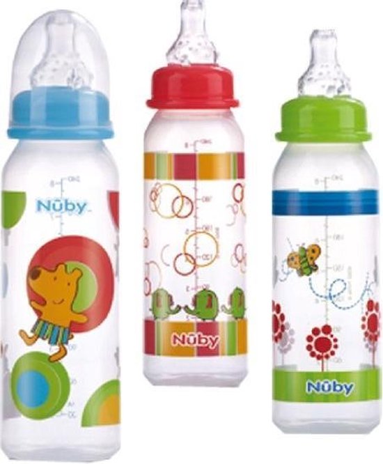 Nuby Baby Drinkfles 240ml Assorti