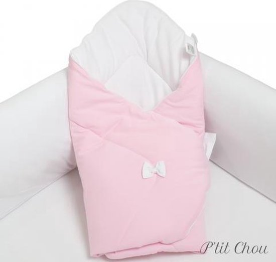 P'tit Chou - Inbakerdoek /babywrap- babyroze