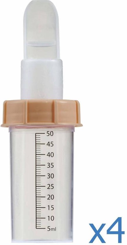 Materni Cupfeeding 4x Flowcup voor het toedienen van moedermelk bij pasgeborenen met zuigproblemen