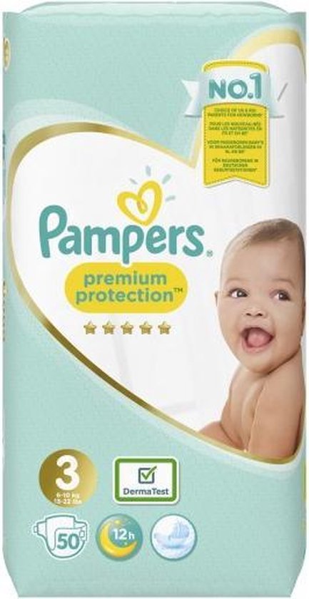 Pampers Premium Protection Luiers Maat 3 50 Luiers