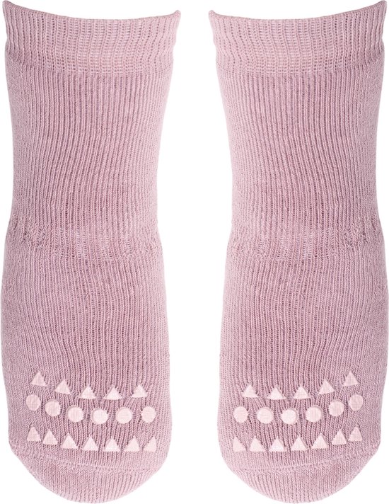 GoBabyGo - ABS Baby Sokken 6-12 Mnd Dusty Rose