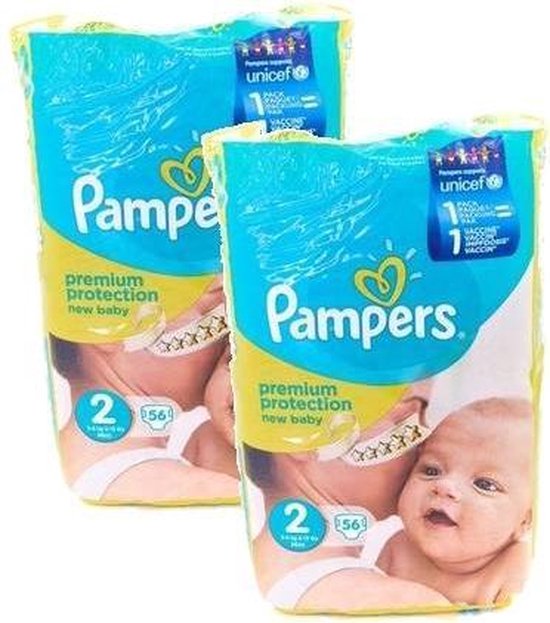Pampers Premium Protection Luiers - Maat 2 56 stuks