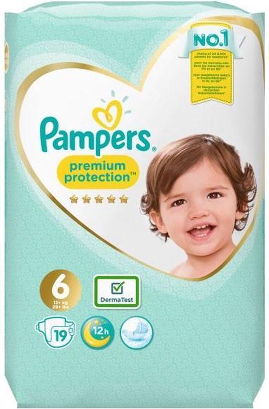 Pampers Premium Protection - Maat 6 (Extra Large) 13+ kg - 19 Stuks - Luiers