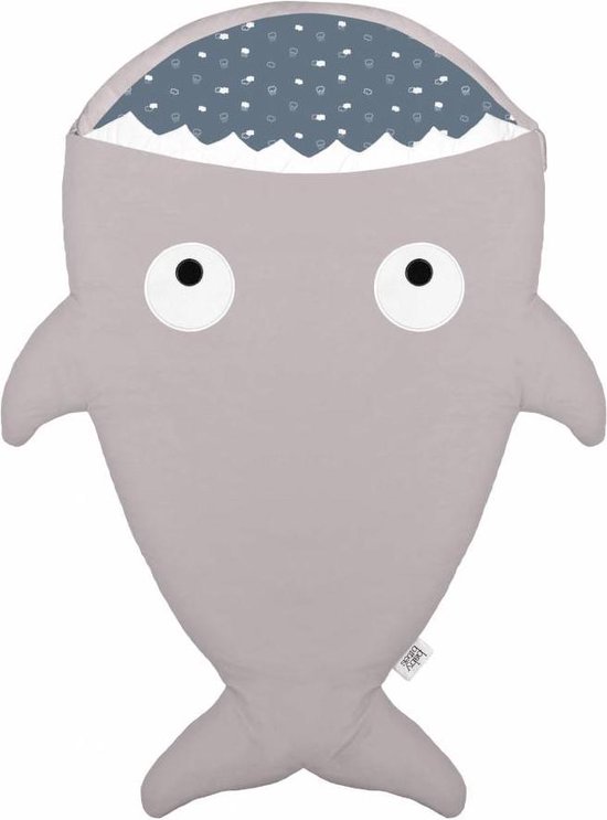Slaapzak & Voetenzak Haai Stone Blue | Baby Bites