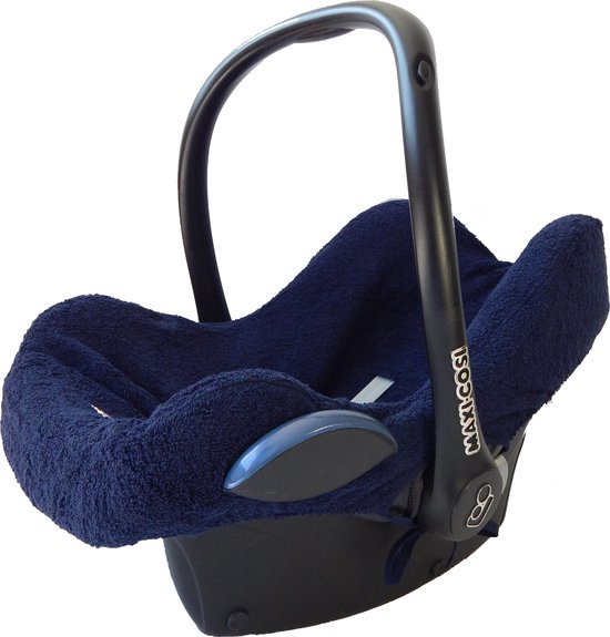Wallabiezzz Maxi Cosi Hoes - Autostoelhoes - Universeel - Pebble, Cabriofix en Meer - Comfortabel - Zacht Badstof -Donkerblauw