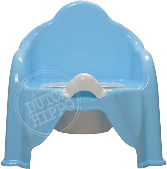 2 in 1 plaspotje met uitneembare binnenpot en deksel - BLAUW