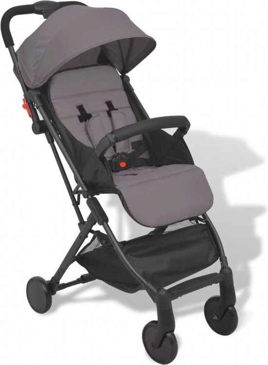 vidaXL Pocket Buggy grijs 89x47.5x104 cm