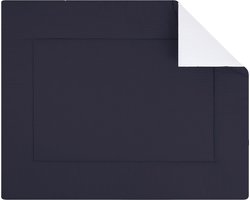 BINK Bedding Boxkleed Wafel (Pique) Marine 80 x 100 cm - vulling fiberfill 400 grams - speelkleed - parklegger - katoen - wafel - navy - donkerblauw