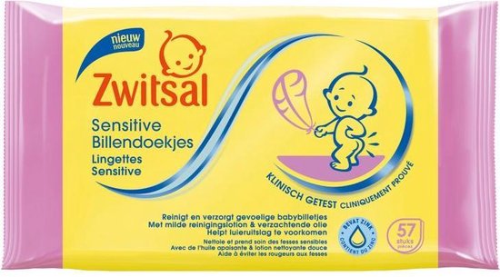 Zwitsal Billendoekjes Gevoelig Huid - 57 Stuks