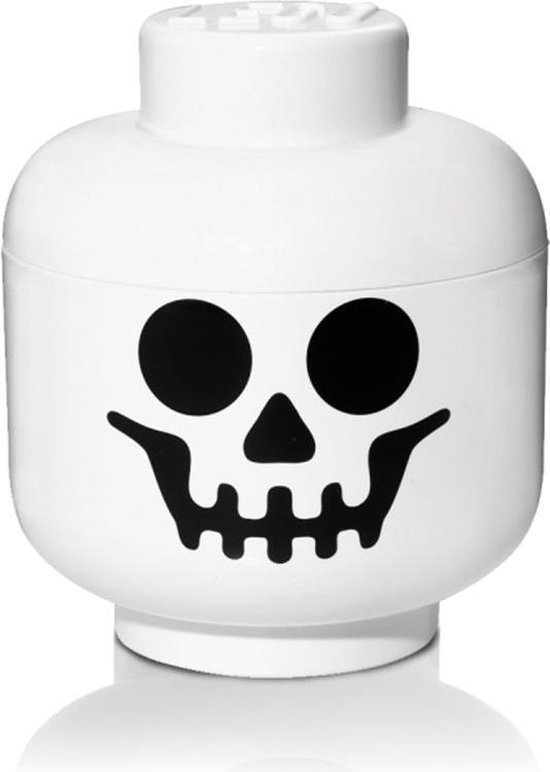 LEGO Opbergbox - Hoofd - Kunststof - Wit