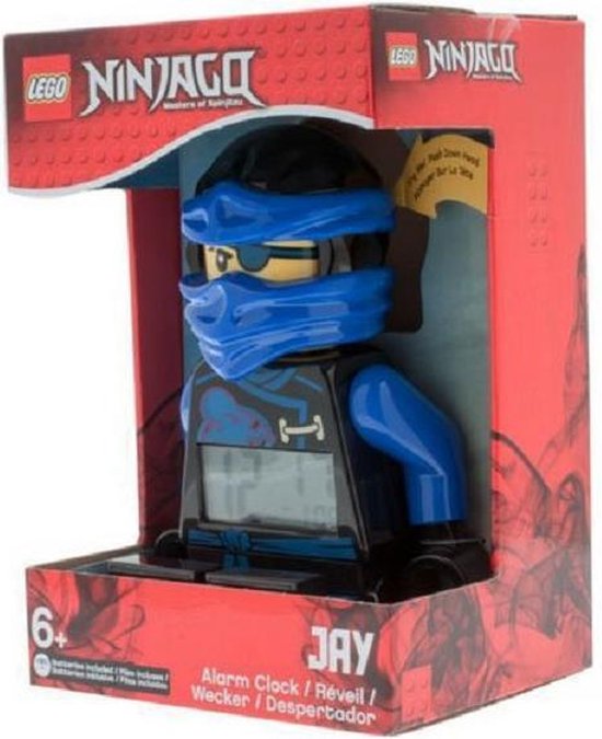 LEGO Ninjago Jay Masters of Spinjitzu Wekker Alarm Klok Minifigure