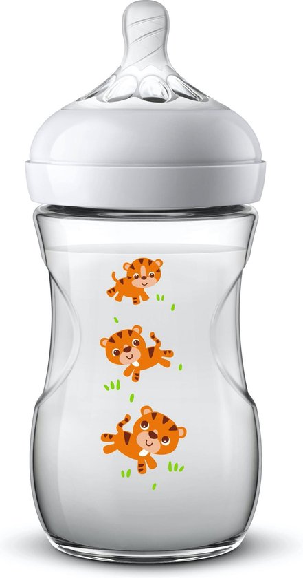 Philips Avent Natural babyfles - SCF070/20 babyfles (1m+) voor langzame toevoer - 1x