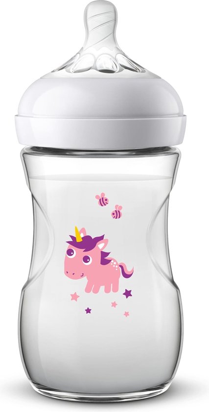 Philips Avent Natural babyfles - SCF070/25 babyfles (1m+) voor langzame toevoer - 1x.