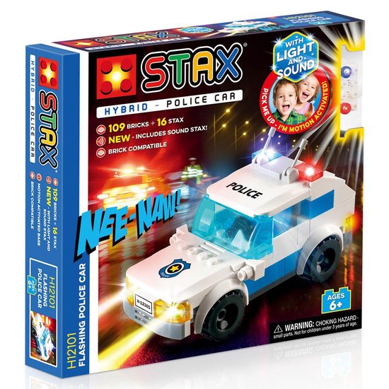 STAX Hybrid H12101 Flitsende Politie-auto - - Bouwset met LED Licht & Geluid