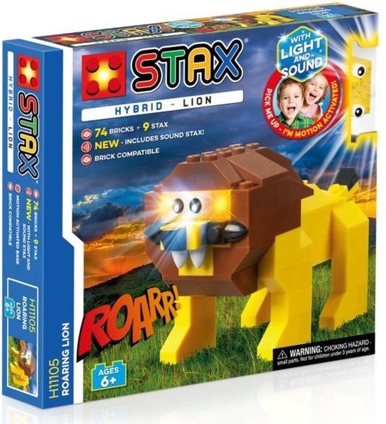 STAX Hybrid H11105 Grommende Leeuw - Bouwset met LED Licht & Geluid