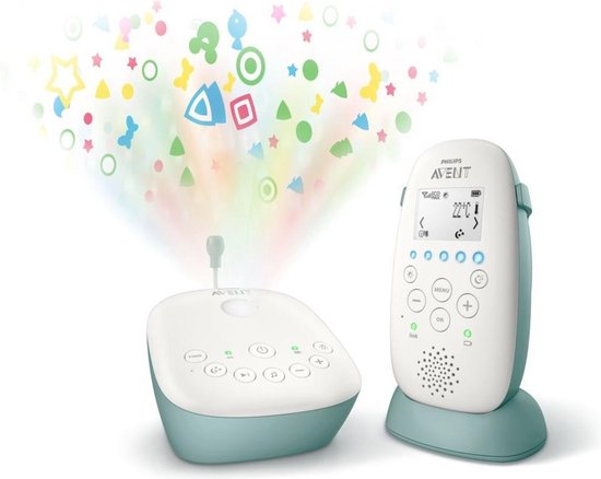 Philips SCD731/26 Avent DECT-Babyfoon met Projector Groen/Wit