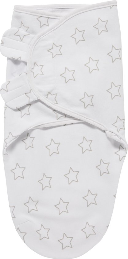 SwaddleMeyco Inbakerdoek - 4-6 maanden - Stars grijs