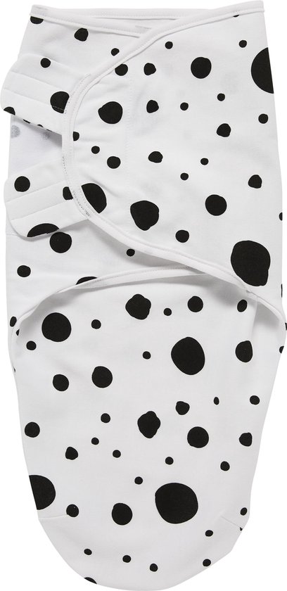 SwaddleMeyco Inbakerdoek - 4-6 maanden - Dots zwart