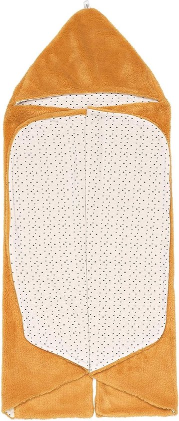 Snoozebaby Wikkeldeken Trendy Wrapping - Oekotex materiaal - geschikt voor alle autostoelen groep 0 - 90x110cm - Bumblebee oker