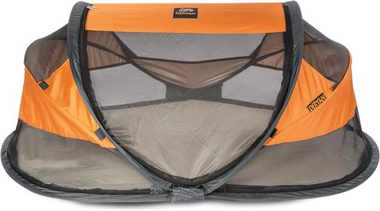 Deryan Baby Luxe Campingbedje – Inclusief zelfopblaasbare matras - Oranje -  2021