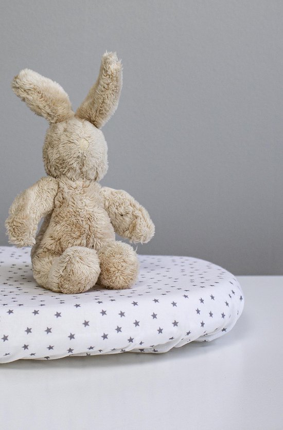 BIOLOGISCH KATOENEN hoeslaken - Wieg/kinderwagen Wit 50x100cm