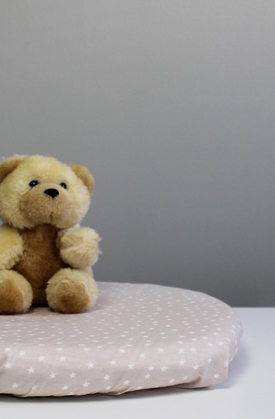 BIOLOGISCH KATOENEN hoeslaken - Wieg/kinderwagen Beige 40x80 cm