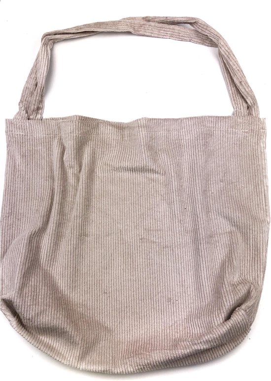 Kinderwagen tas - beige rib