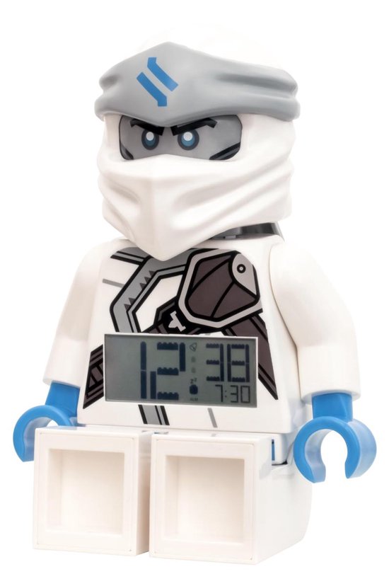 LEGO Ninjago Zane Masters of Spinjitzu Wekker Alarm Klok Minifigure