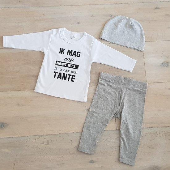 Set met baby shirt tekst voor jongen of meisje cadeau tante