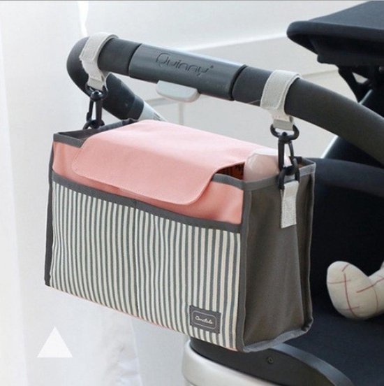 Kinderwagen Organizer - Kinderwagentas - Luiertas voor aan Buggy - Tas voor luiers , fles, doekjes