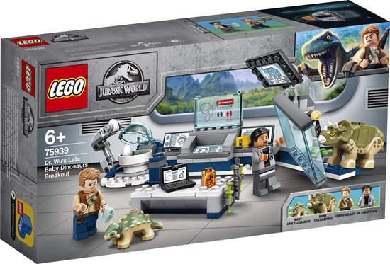 LEGO Jurassic World Dr Wu's Laboratorium: Ontsnapping van de Babydinosaurussen? - 75939