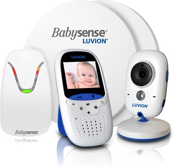 Luvion Easy Babyfoon met Camera + Babysense 7 Sensormatje - 5 Sterren Veiligheidsvoordeelbundel