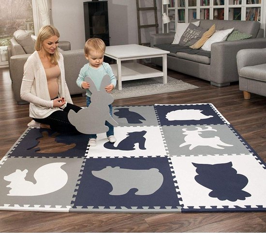 Sens Design Speelkleed Baby - XXL speelmat foam met dieren
