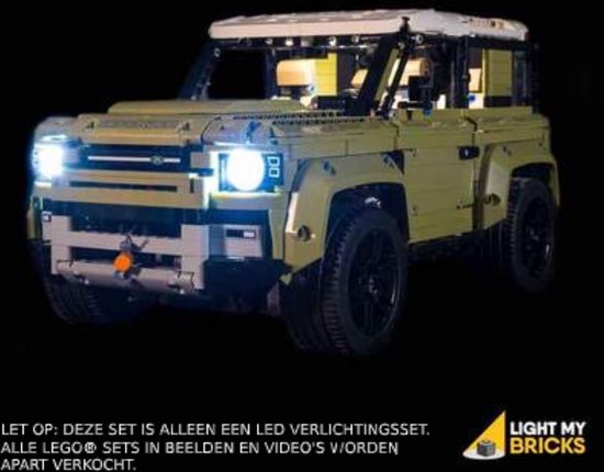 Light My Bricks LEGO Land Rover Defender 42110 Verlichtings Set