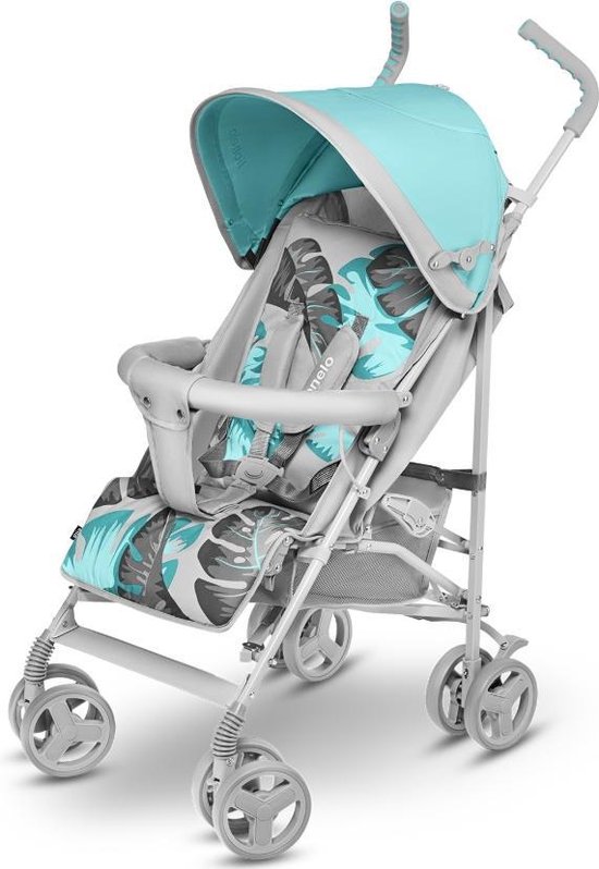 Lionelo Elia Buggy 5 standen met beenwarmer, klamboe en regenhoes - Turquoise