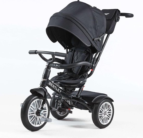 Bentley Tricycle 6 in 1 Driewieler en Buggy - Onyx Black