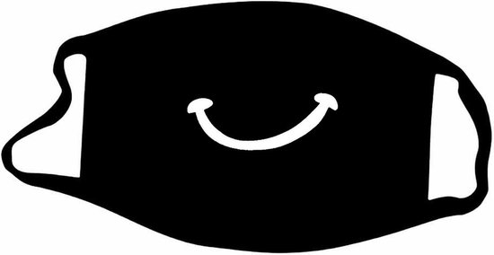 Bazzzy Premium Mondkapje Glimlachje - Mondkapje Wasbaar Met Print - Stoffen Mondkapje - Geschikt Voor OV - Uitwasbaar Face Mask - Katoenen Face Mask - Gezichtsmasker - Herbruikbare Mondkapjes - Wasbaar Mondkapje - Fashion Mondkapje