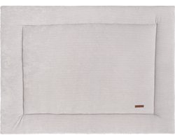 Baby's Only Boxkleed Sense - Parklegger - Speelkleed - Kiezelgrijs - 80x100 cm - Zachte rib corduroy stof - Extra dik - Boxmatras - Tweezijdig te gebruiken